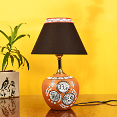 Terracotta Earthen Handcrafted  Table Lamp 
